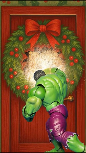 Holiday Hulk SMASH! Day 3! #shorts #shortsvideo #shortsfeed #shortsviral #marvel #hulk #christmas