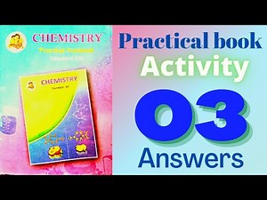 Activity no 3 class 12 chemistry practical solutions maharashtra board