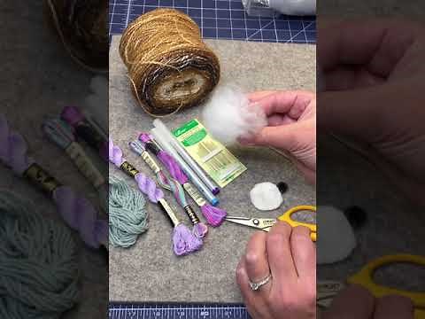 How to Sew a Tilda Doll Part 4: HAIR
