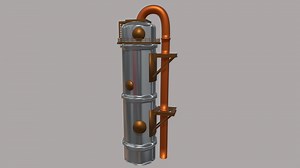 Distillation Tower - Download Free 3D model by iluvdlx