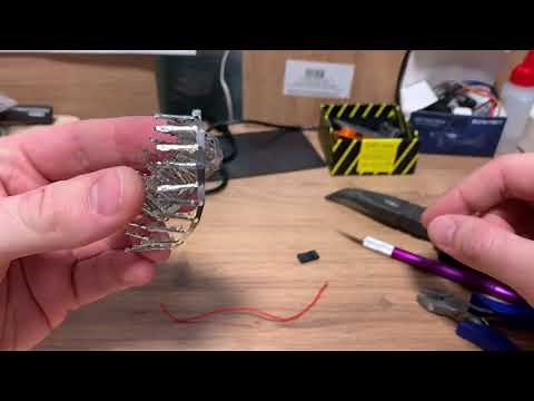 How to crimp servo cable without special tools. Dupont 2.54mm
