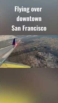 Flying over downtown San Francisco onboard a Delta Connection E175LL
