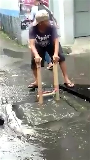493K views · 7K reactions | Diving to open a blocked street drain!? -...