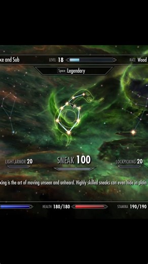 This is the fastest way to level sneak up to 100 in Skyrim! #skyrim #levelup