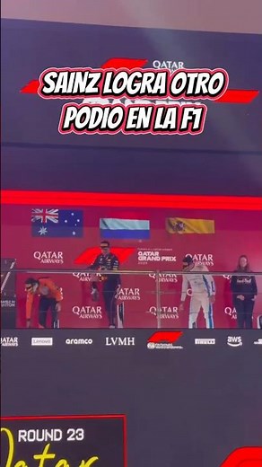 SAINZ ACHIEVES ANOTHER PODIUM IN FORMULA 1 AND THE WORLD CHAMPIONSHIP IS TURNED UPSIDE DOWN