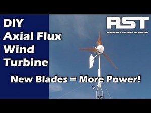 DIY Axial Flux Wind Turbine: New Blades = More Power!