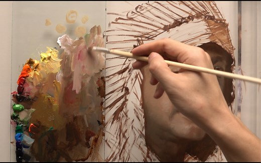 油画网课，直接画法示范讲解