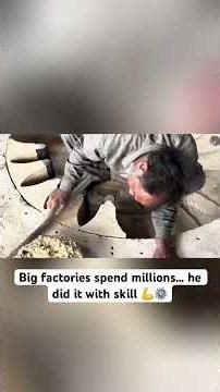 Proof that skills are more powerful than machines 💥 #shorts