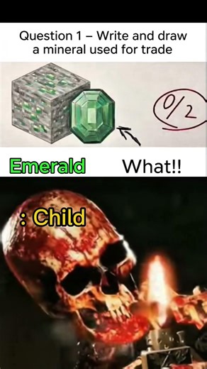 Teacher vs Minecraft Logic 😂 | Emerald FAIL 🤯 #shorts #minecraft