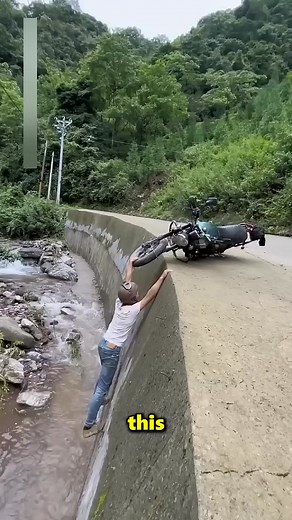This Man Nearly Fell Into The River After Falling Off His Bike 😮 . . . . . . #nearly #falling #bike #explorepage #exploremore #viralreels #reels | Labee X Glitch