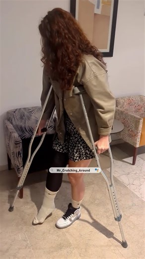 LLC · fall · sock · indoor crutching (full video on comments)