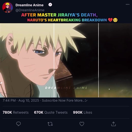 After Master Jiraiya’s death, Naruto’s heartbreaking breakdown 💔🥺 . "This is the most heartbreaking moment in Naruto’s life… 💔 After the death of his beloved master Jiraiya, Naruto completely breaks down. 😢 This scene shows his pain, his tears, and how much Jiraiya meant to him. 🌀🍃" . #Naruto #NarutoShippuden #NarutoUzumaki #Jiraiya #JiraiyaDeath #NarutoEmotional #NarutoSadScene #AnimeEdit #NarutoPain #NarutoBreakdown #NarutoFans #AnimeLovers #SadAnimeScene #NeverGiveUp #NarutoMoment #Naru
