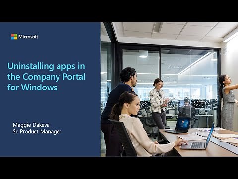 Uninstalling apps in the Company Portal for Windows