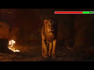 The Lion King (2019) Final Battle with healthbars