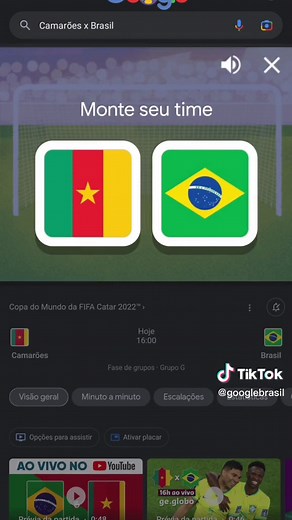 Jogos da Seleção Brasileira: Doodle do Google