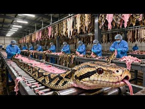 How Luxury Wallets Are Made Inside the Snake Skin Factory | Full Process Documentary