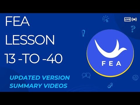 Full Summary of FEA Lesson 13 to 40 | Complete Explanation in Hindi | Spoken English Course
