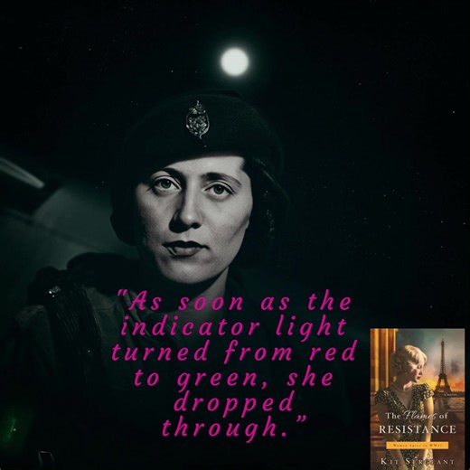💥 ANDRÉE BORREL 💥 The first woman parachuted into occupied France for the SOE Andrée Borrel became the first woman parachuted into occupied France, stepping out of a plane and into a country under Nazi control…with no guarantee she’d survive the mission. Once on the ground, she worked with the PROSPER network, assisted the PAO escape line, carried messages, guided airmen, and lived under constant threat of arrest or betrayal. Her courage is why Andrée is one of the central characters in The Fl