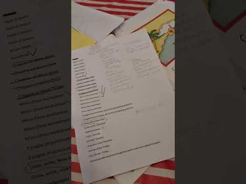 A really quick example of my 8 year olds schedule this week!