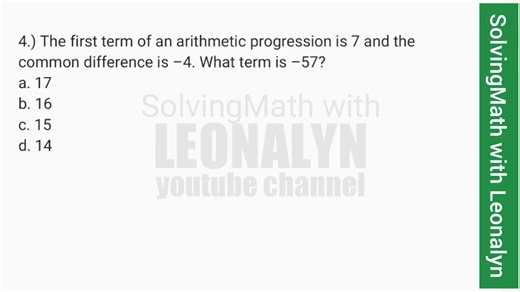 34K views · 963 reactions | Common difference is –4 | Free Reviewers with Leonalyn | Facebook