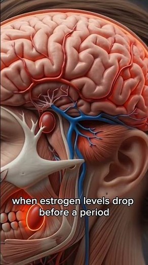 Mild Menstrual Migraines Explained in 8 Seconds | Why Head Pain Starts Before Period
