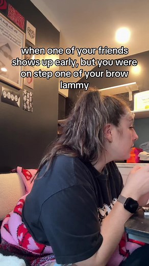 you weren’t supposed to see me with my nosferatu brows😭 #brows #esthetician #estheticianlife #estheticiantiktok #browlam #caughtin4k