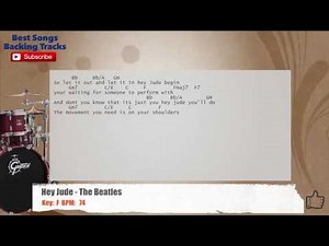 🥁 Hey Jude - The Beatles Drums Backing Track with chords and lyrics