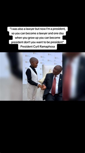 “I was also a lawyer but now I'm a president, so you can become a lawyer and one day when you grow up you can become president don't you want to be president” President Cyril Ramaphosa “You start off now by being very clear about contemporary issues, the issues that you watch on TV and you read about and then you study you pass your grade 12” #CyrilRamaphosa #SouthAfrica #news #newslivesa