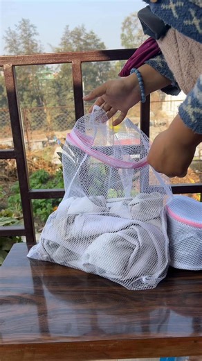 ✅ 𝐆𝐞𝐧𝐭𝐥𝐞 𝐅𝐚𝐛𝐫𝐢𝐜 𝐏𝐫𝐨𝐭𝐞𝐜𝐭𝐢𝐨𝐧:- Designed as a laundry bag for washing machine, it shields delicate clothes from friction & damage while being a mesh laundry bag which allows water flow for proper cleaning. ✅ 𝐒𝐭𝐫𝐨𝐧𝐠 & 𝐁𝐫𝐞𝐚𝐭𝐡𝐚𝐛𝐥𝐞 𝐌𝐞𝐬𝐡. ✅ 𝐈𝐝𝐞𝐚𝐥 𝐟𝐨𝐫 𝐃𝐞𝐥𝐢𝐜𝐚𝐭𝐞𝐬 & 𝐈𝐧𝐧𝐞𝐫𝐰𝐞𝐚𝐫. ✅ 𝐌𝐮𝐥𝐭𝐢-𝐏𝐮𝐫𝐩𝐨𝐬𝐞 𝐃𝐚𝐢𝐥𝐲 𝐔𝐬𝐞. ✅ 𝐅𝐨𝐥𝐝𝐚𝐛𝐥𝐞 & 𝐓𝐫𝐚𝐯𝐞𝐥-𝐅𝐫𝐢𝐞𝐧𝐝𝐥𝐲. #launderbag #washingmachine#cleaningmotivation #cleaninghacks #fory