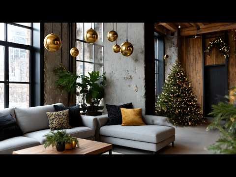 Modern Industrial Holiday Home 🎁 | Christmas Decorating Trends 2025