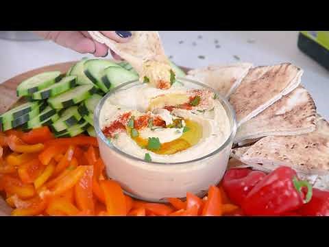 How to make and freeze homemade hummus video