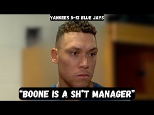 Aaron Judge BLASTS Aaron Boone after EMBARRASSING loss - Post Game Interview - Yankees vs Blue Jays