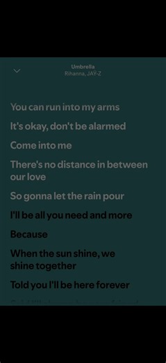 Rihanna, JAY-Z - Umbrella | #spotify #lyrics #fyp