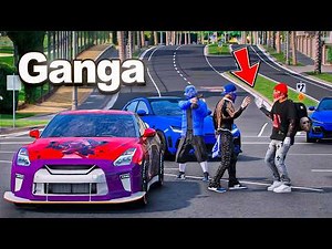 Sobrevivo a una Ganga Azul y conquisto a su novia | GTA 5 RP