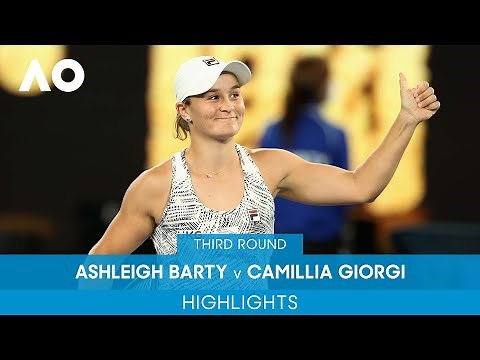 Ashleigh Barty v Camila Giorgi Highlights (3R) | Australian Open 2022