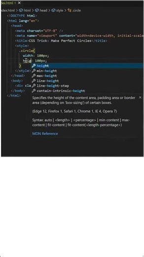 CSS Trick: Make Perfect Circles Every Time #css #responsive #webdev