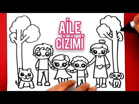 Aile Çizimi 👨‍👩‍👦‍👦 Kolay Çizimler 😍