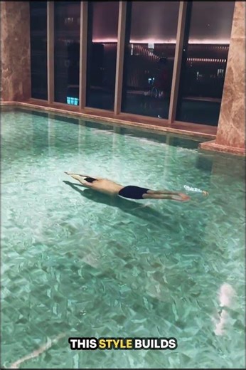 Smooth Backstroke Indoor Pool Training #shorts