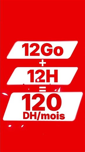 12 جيجا + 12 الساعة غير ب 120 درهم في الشهر !