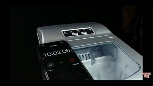 KUPPET Portable Ice Maker, Countertop Ice Machine with Self-clean Function, Ready in 6min, 26 lbs...