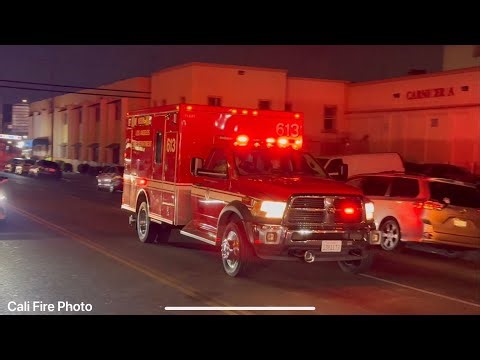 LAFD Rescues 11, 13 & 813 Plus A LAPD Cental Unit Responding & Transporting
