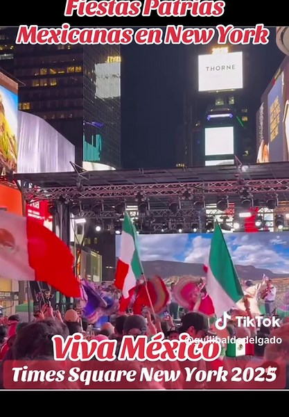 Fiestas Patrias Mexicanas en Times Square 2025