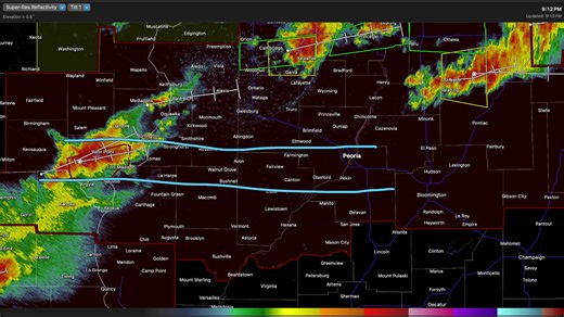 Live radar and warning coverage for Central Illinois. **Audio intermittent, but coverage is continuous** | Central IL Storm-Ready