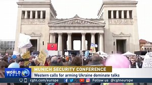 Ukraine crisis dominated the discussions at the Munich Security Conference while tensions ran high between the U.S. and China over the suspected balloon incident. Our correspondent Johannes Pleschberger reports. | CGTNEurope
