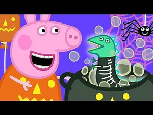Peppa Becomes a Witch! 🎃 Peppa Pig at Halloween 👻 Halloween Cartoons for Kids