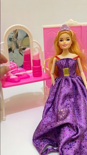 satisfying with unboxing miniature barbie 🎀💞