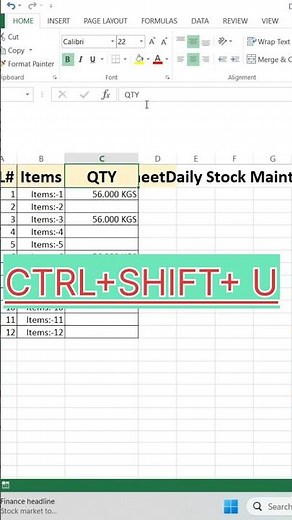 Adjust Formula Bar Width in Excel Using Keyboard Shortcuts#excel