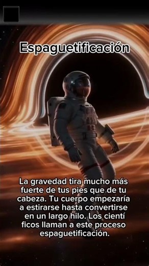 ¿Qué pasa si caes en un agujero negro? La ciencia da miedo 😱🕳️ #shorts
