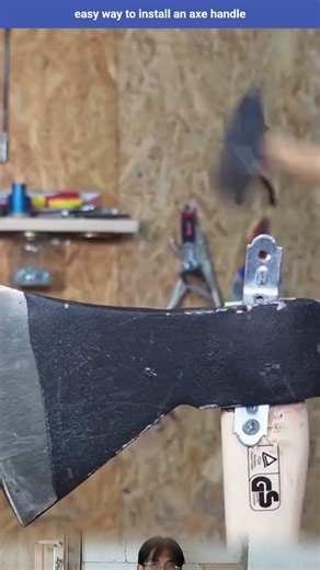 easy way to install an axe handle