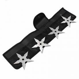 Silver Ninja Star Set